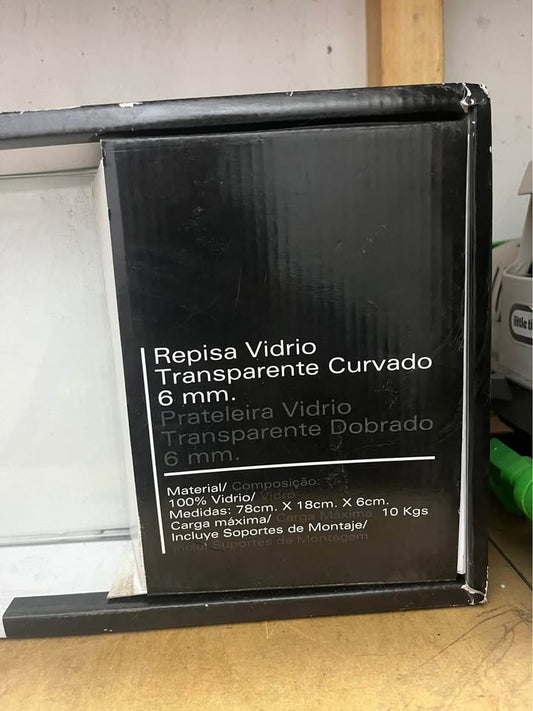 Repisa vidrio curvado - Home Collection