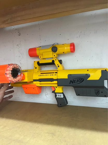 Rifle Nerf Deploy CS-6 con mira y tambor