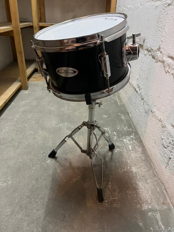 Remate - Tom 12" Power Drums + atril (soporte tipo boom)