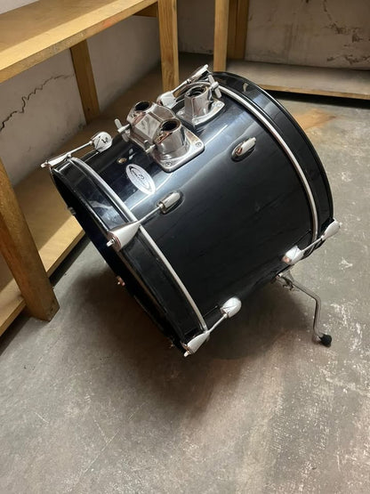 REMATE - Bombo Powerdrums 16" negro + parche School of Rock
