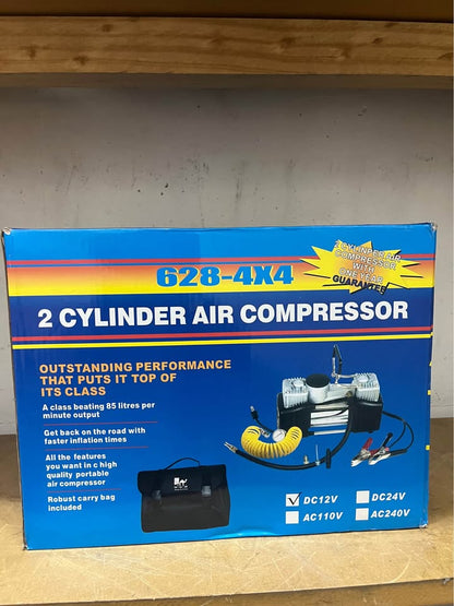 Compresor de aire portátil doble cilindro 12V