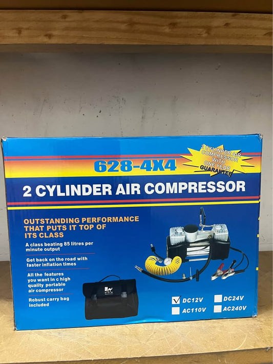 Compresor de aire portátil doble cilindro 12V