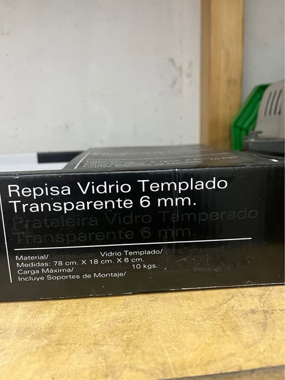 Repisa vidrio curvado - Home Collection