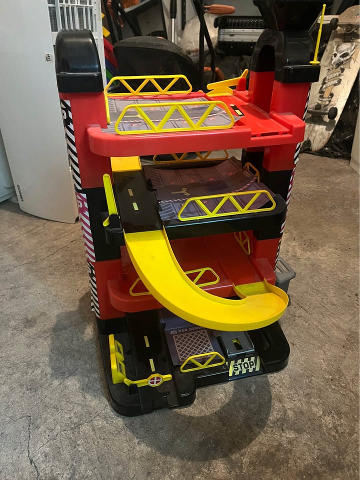 Teamsters 3 niveles Storage Garage - pista autos