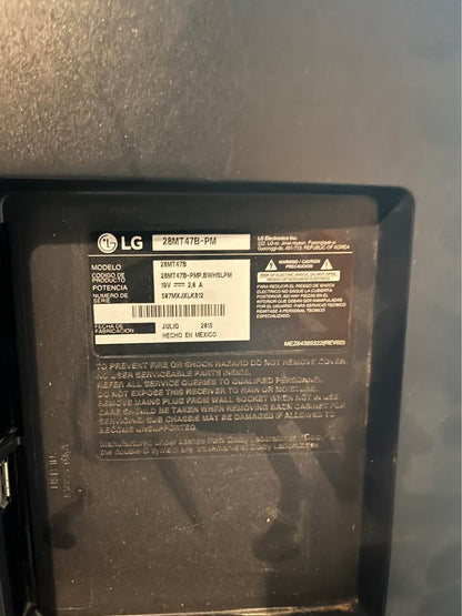 Monitor TV LG 28"