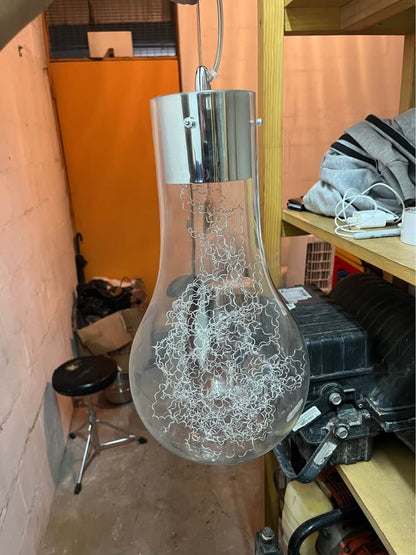 4 Lámparas decorativas diseño ampolleta gigante
