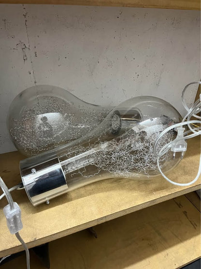 4 Lámparas decorativas diseño ampolleta gigante
