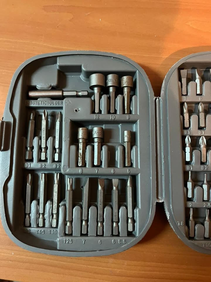 Set de desatornillador tipo ratchet 45 piezas (con puntas)