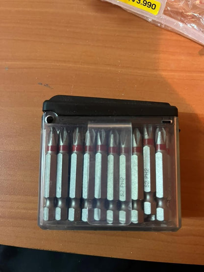 Set puntas Phillips Bauker #2 (50 piezas)