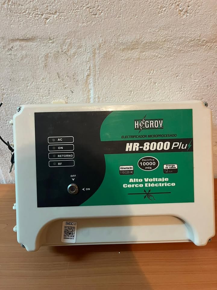 Energizador de cerco eléctrico Hagroy HR-8000 Plus