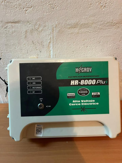 Energizador de cerco eléctrico Hagroy HR-8000 Plus