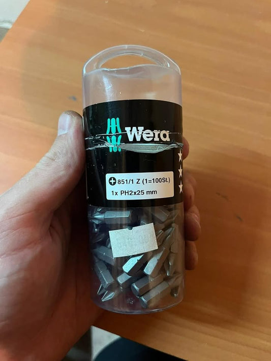 Set puntas Phillips Wera PH2 (envase múltiple)