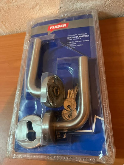 Cerradura de embutir Fixser línea 9380 inox