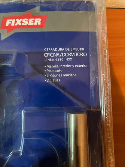 Cerradura de embutir Fixser línea 9380 inox