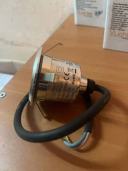Foco LED empotrable de piso IP65 (Luz fría 6500K) x10