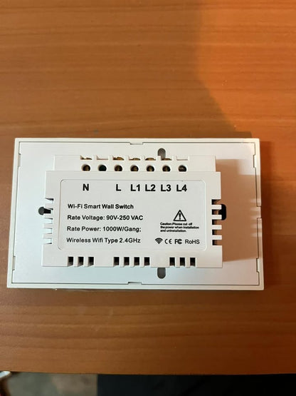 Interruptor inteligente táctil WiFi (3 botones / 3 gang)
