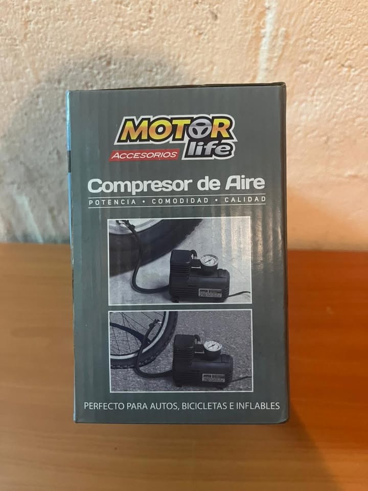 Compresor de aire portátil 12V Motor Life (250 PSI)