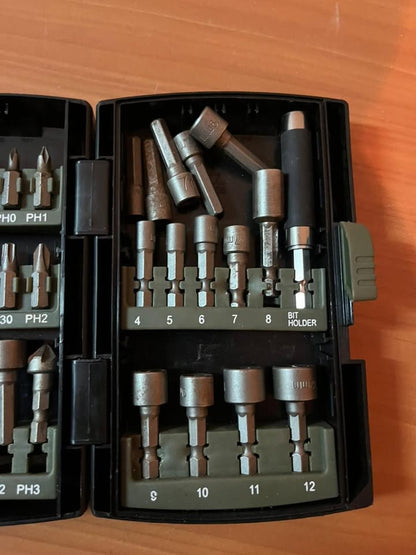 Set de Puntas y Dados de 31 piezas Bauker