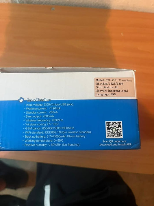 Central de alarma WiFi + GSM con sensores (kit seguridad)