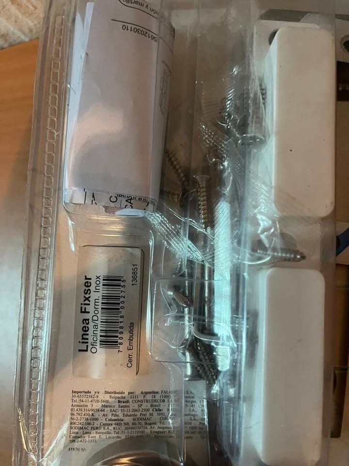 Cerradura de embutir Fixser línea 9380 inox