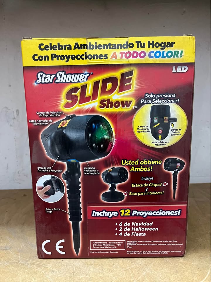 Proyector LED decorativo Star Shower Slide Show